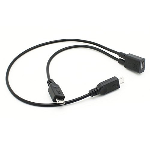 CY Micro USB Female to 2 Male Splitter Extension usb 1 2 - Fresh Stock Dated February 2026
