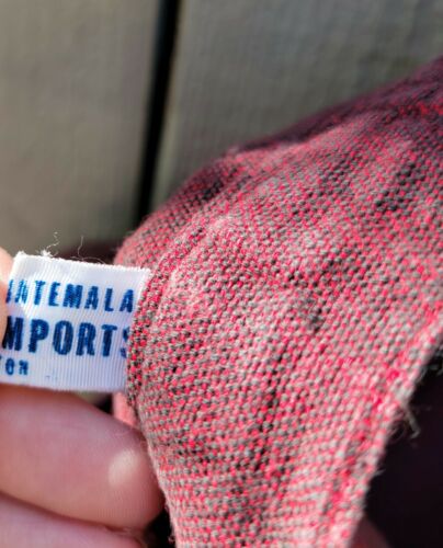 Vintage Purple Red Embroidered Guatemalan Wrap Skirt - Fresh Stock Dated February 2026