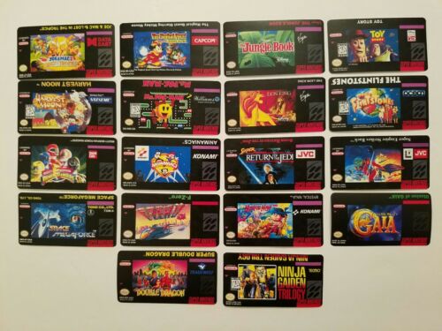 Nintendo 64 N64 Back label  Cartridge Replacement Game Label Sticker Precut - Fresh Stock Dated December 2025