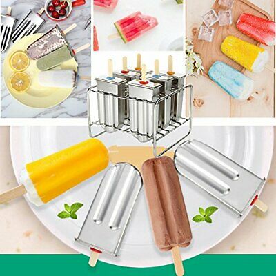 Stainless Steel Popsicle molds with Sticks Holder Popsicle Maker Ice Pop - Fresh Stock Dated February 2026