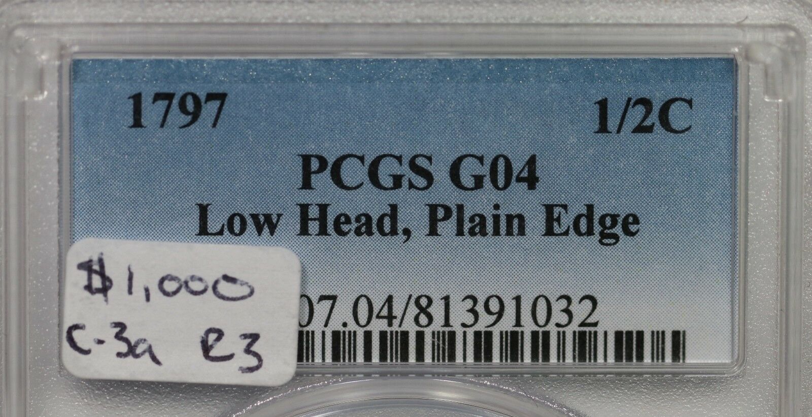 1797 c-3a R3 PCGS G4 