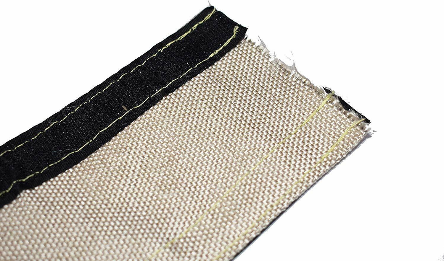 Heat Shroud Aluminized Sleeving with Hook and Loop Closure Silver 3/4