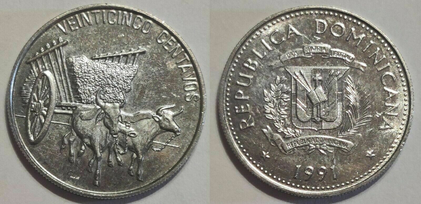 Dominican Republic 5 centavos 1961 1967 1974 1989 1991 - Fresh Stock Dated December 2025