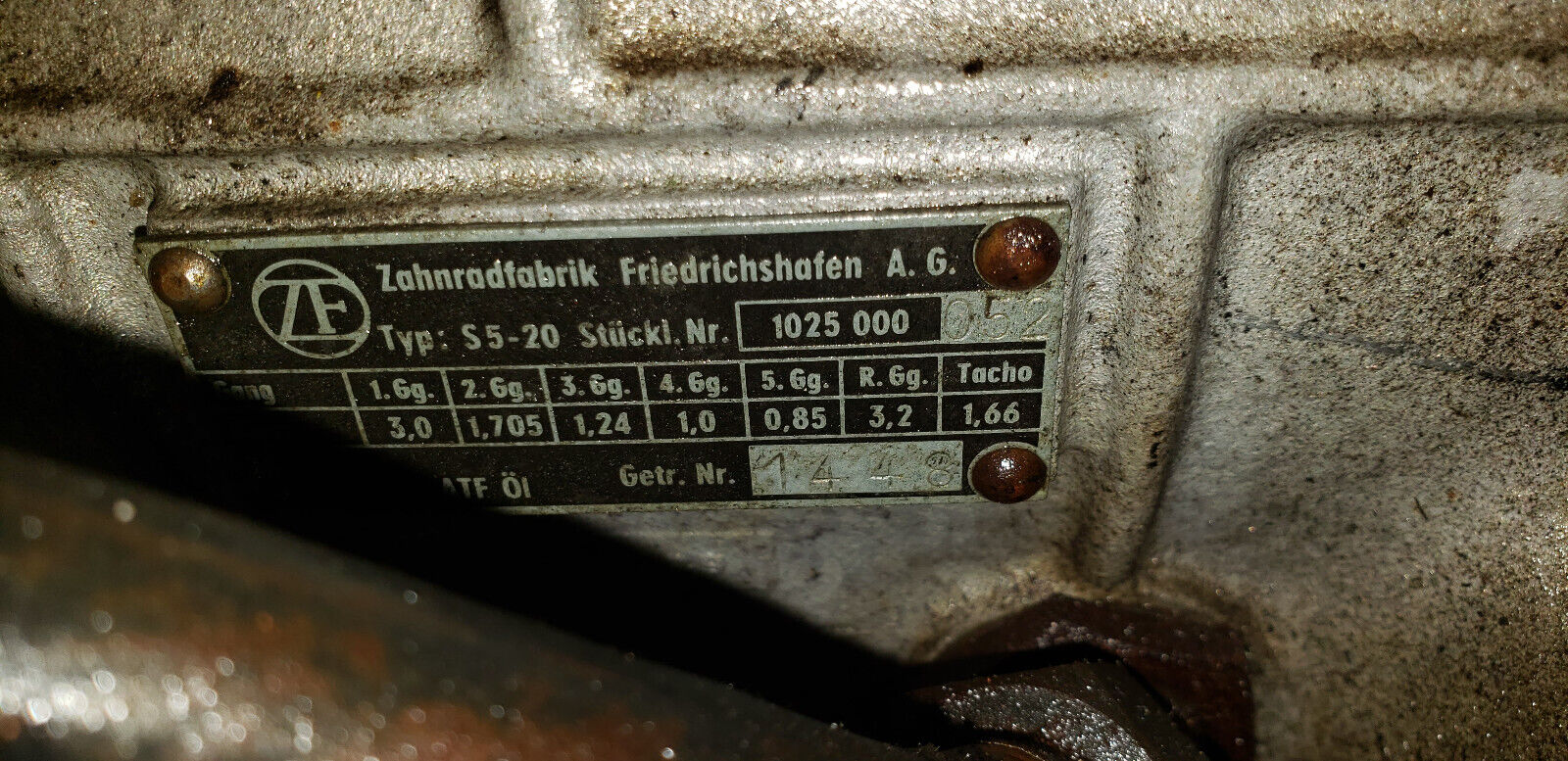 ZF 5 Speed GearBox Transmission S5-20 Maserati Mercedes 250SL 280SL Lamborghini - Fresh Stock Dated February 2026