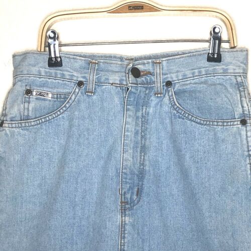 Vintage Chic Women's Size 9 Denim Skirt Pencil Style Light Wash Summer Made USA - Fresh Stock Dated February 2026