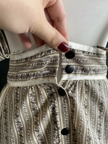 GUNNE SAX Jessica McClintock Vintage 100% Cotton High Waist Skirt Suspenders 7 - Fresh Stock Dated February 2026