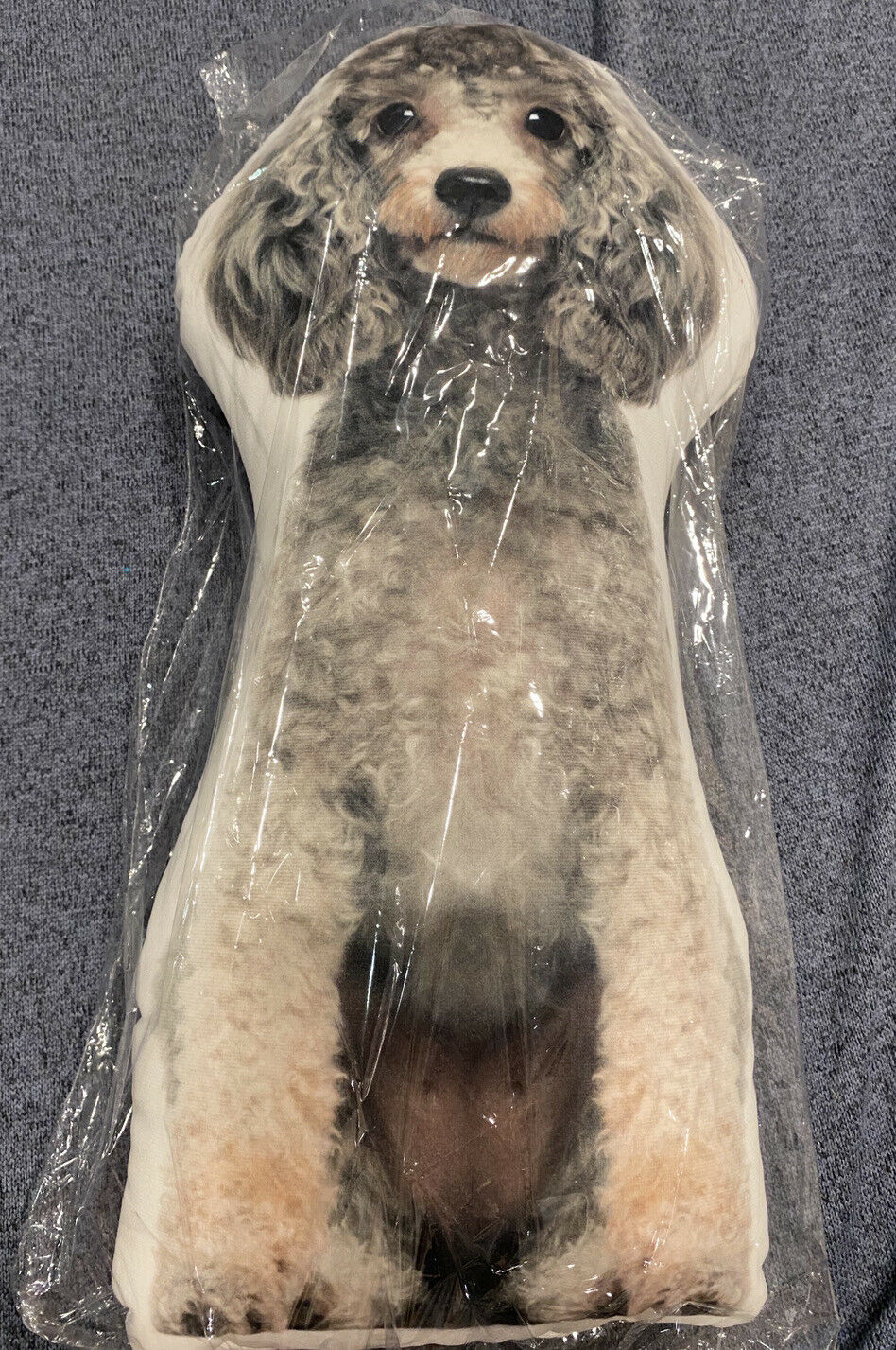 Poddle Shaped Pillow Bedding Dogs Dog Gift Pillows 18” - Fresh Stock Dated February 2026