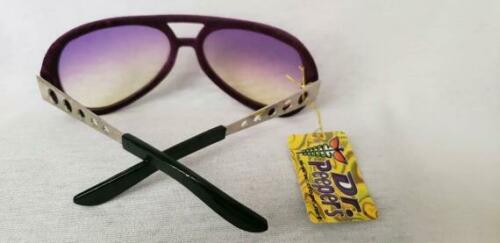 Purple Aviator Glasses - Elvis - Velvety - Rock Star - Costume Accessory - Fresh Stock Dated February 2026