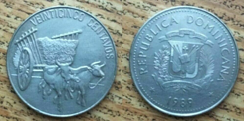 Dominican Republic 5 centavos 1961 1967 1974 1989 1991 - Fresh Stock Dated December 2025