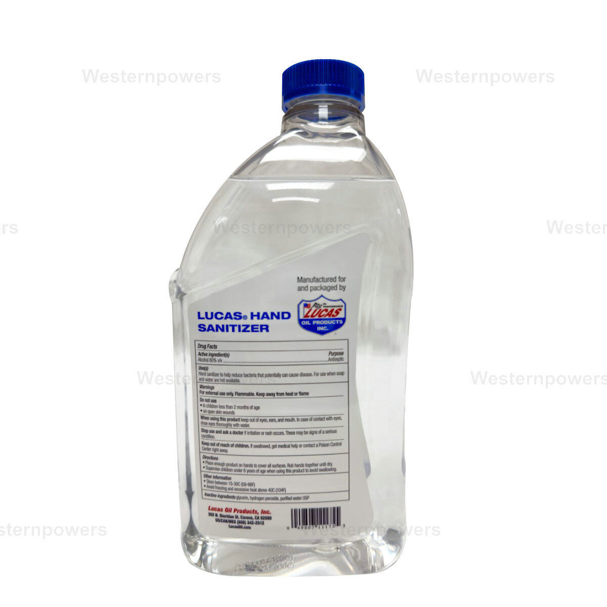 2 Pack Lucas 2 QT (64oz) Alcohol Antiseptic 80% Liquid Hand Sanitizer - Fresh Stock Dated February 2026