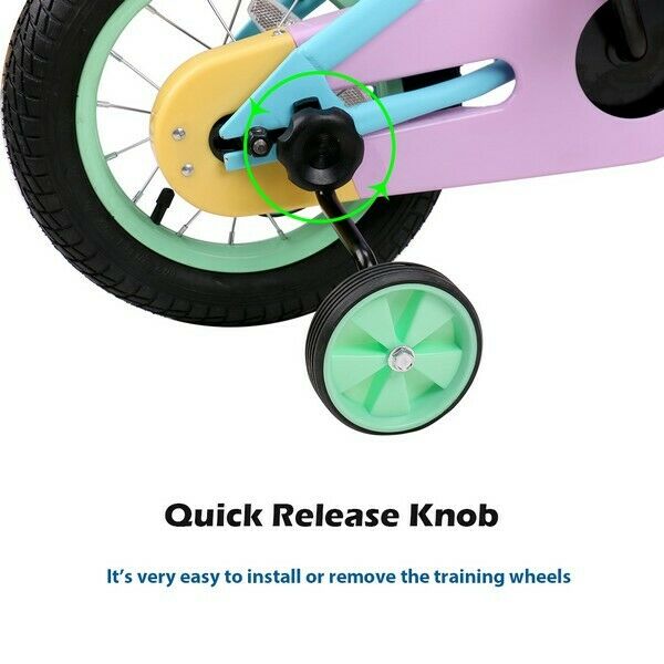 JOYSTAR Girls Kids Bike Bicycle with Quick Release Trainning Wheel 12 14 16 Inch - Fresh Stock Dated February 2026