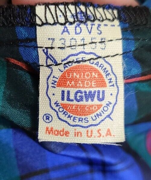 Vtg Herman Geist Blue Silk Plaid Taffeta Holiday Skirt w/ Lining See Measurement - Fresh Stock Dated March 2026