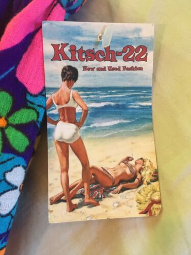 Retro Day Glo Kitch 22 Womens Medium Mini Skirt Flower Power Psychedelic Cute! - Fresh Stock Dated December 2025