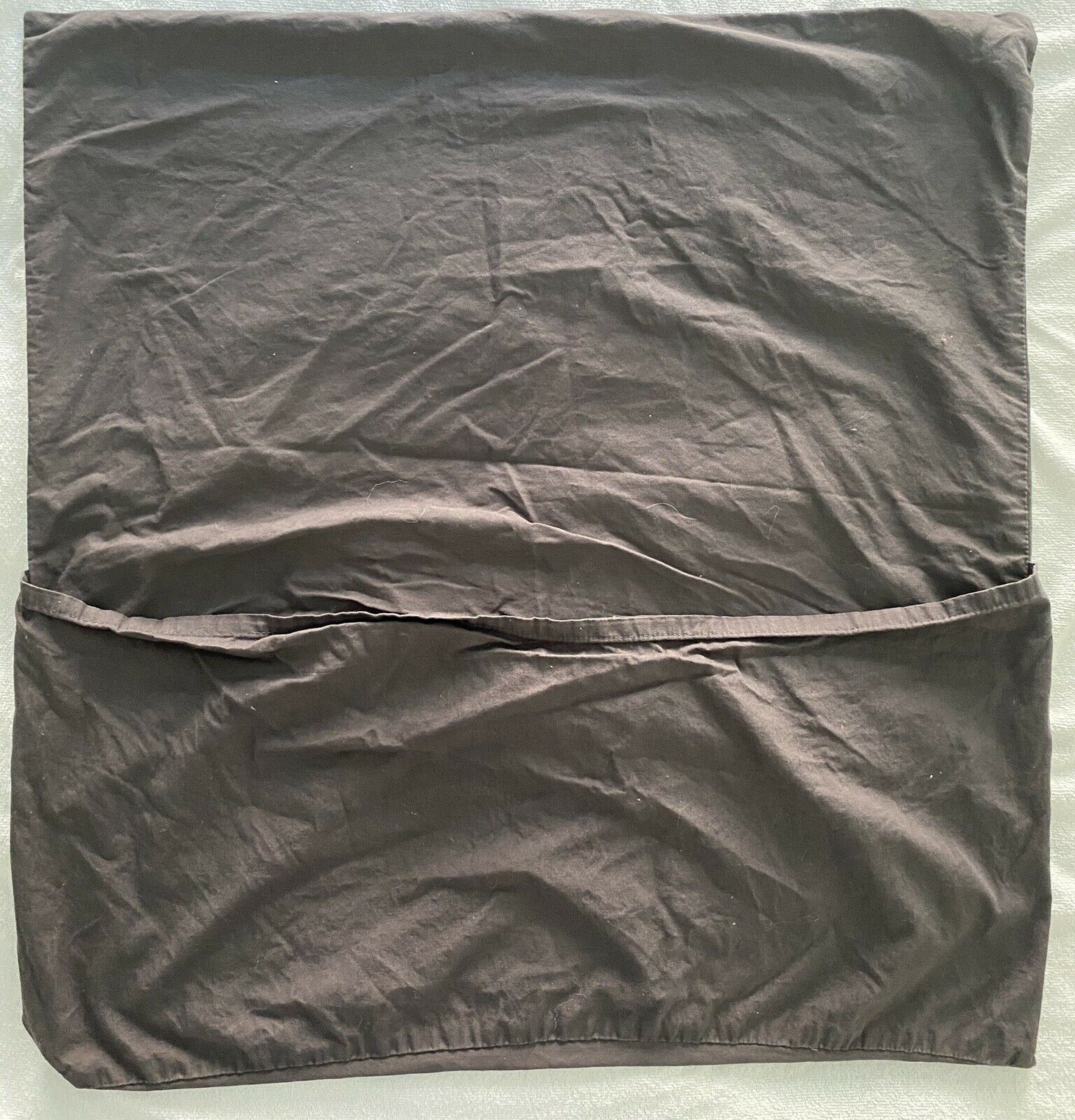 POTTERY BARN Teen Emily Meritt Sweet Scallop Euro Sham 26”x 26” Charcoal & White - Fresh Stock Dated January 2026