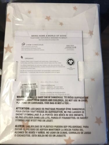 Pottery Barn Kids Shining Star Glow In The Dark Standard Pillow Case Blush - Fresh Stock Dated December 2025