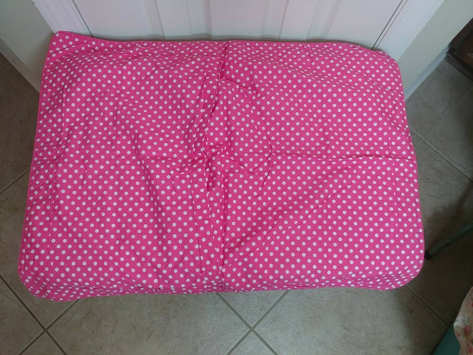Pottery Barn Kids Hot Pink White Polka Dot Standard Pillow Sham - Fresh Stock Dated February 2026