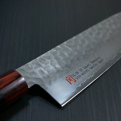 Japanese SETO ISEYA Hammered Damascus VG10 Santoku Kitchen Knife 180mm Japan I-5 - Fresh Stock Dated December 2025