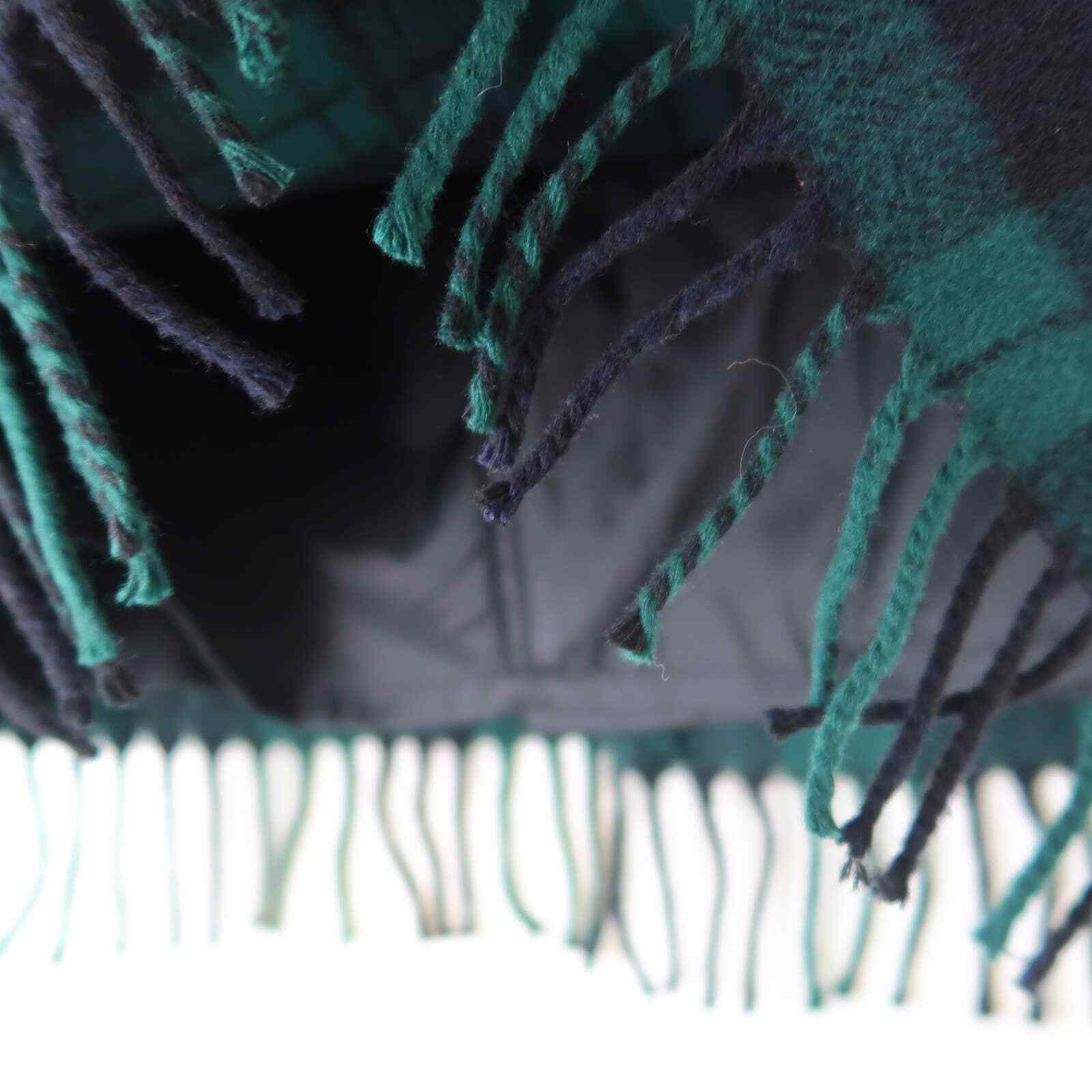 Vintage 90s Express green and black plaid wool blend mini skirt 12 - Fresh Stock Dated March 2026