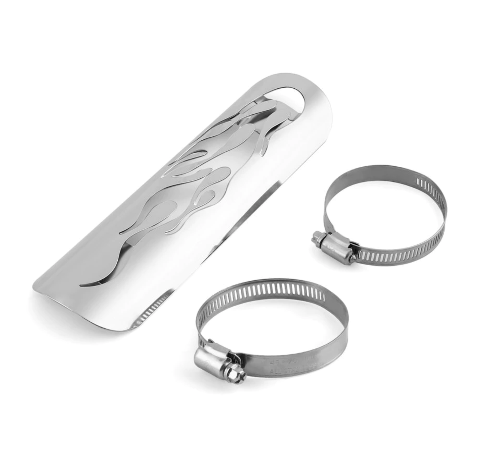 Motorcycle Chrome Exhaust Muffler Pipe Heat Shield Cover Heel Guard For Harley - Fresh Stock Dated February 2026