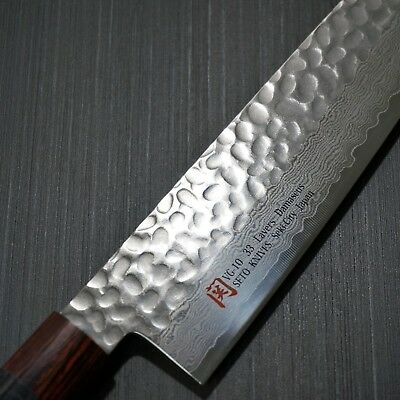 Japanese SETO ISEYA Hammered Damascus VG10 Santoku Kitchen Knife 180mm Japan I-5 - Fresh Stock Dated December 2025