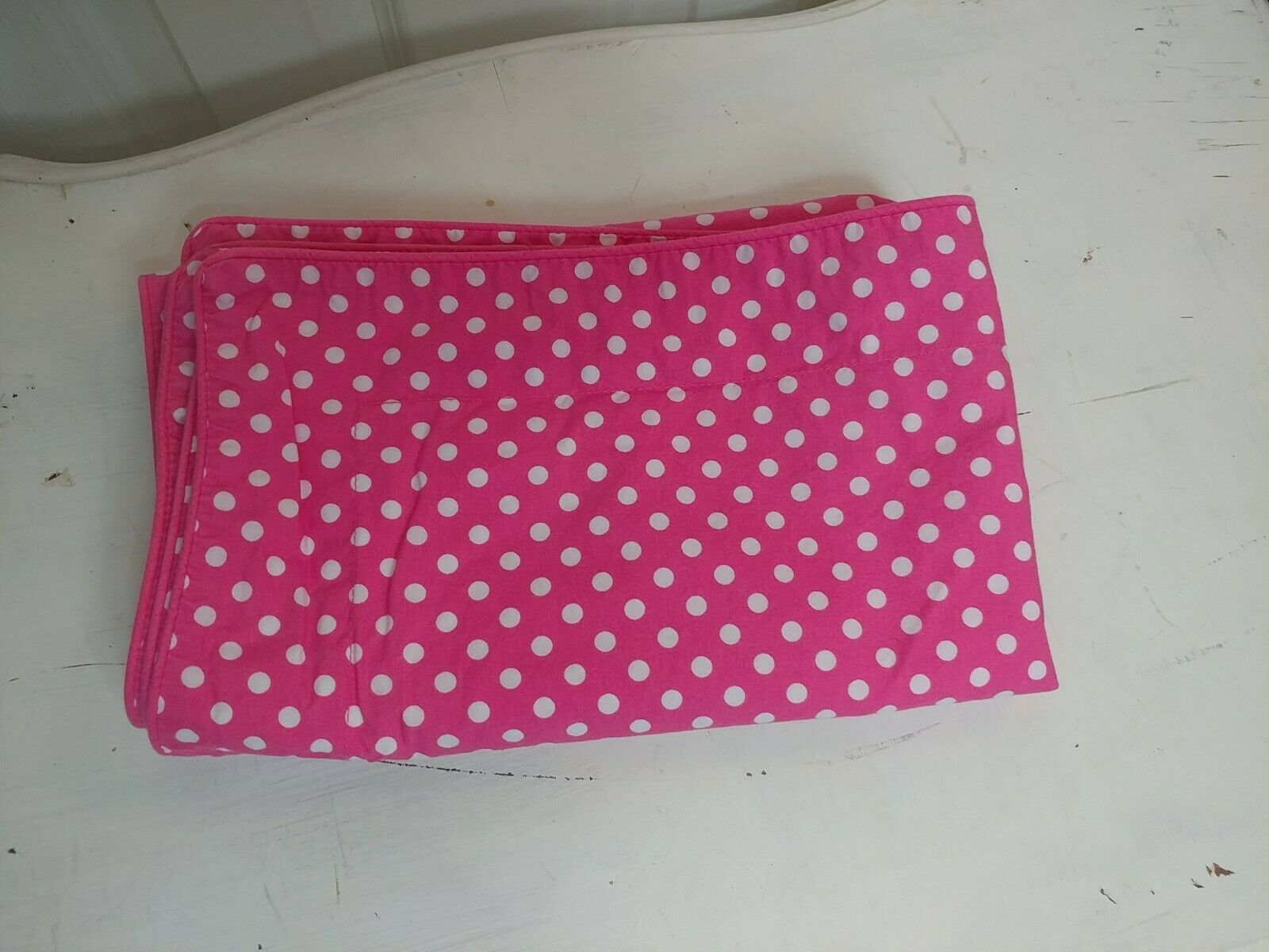Pottery Barn Kids Hot Pink White Polka Dot Standard Pillow Sham - Fresh Stock Dated February 2026