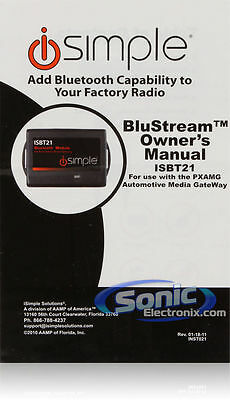 iSimple ISBT21 BluStream Bluetooth Upgrade Module for use w/ PXAMG - Fresh Stock Dated February 2026