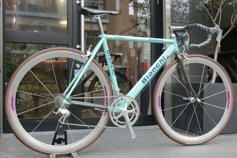 Bianchi Ti-Megatube 1996 53 Sizes Campagnolo Record 8S Shamal 12-Hpw - Fresh Stock Dated February 2026