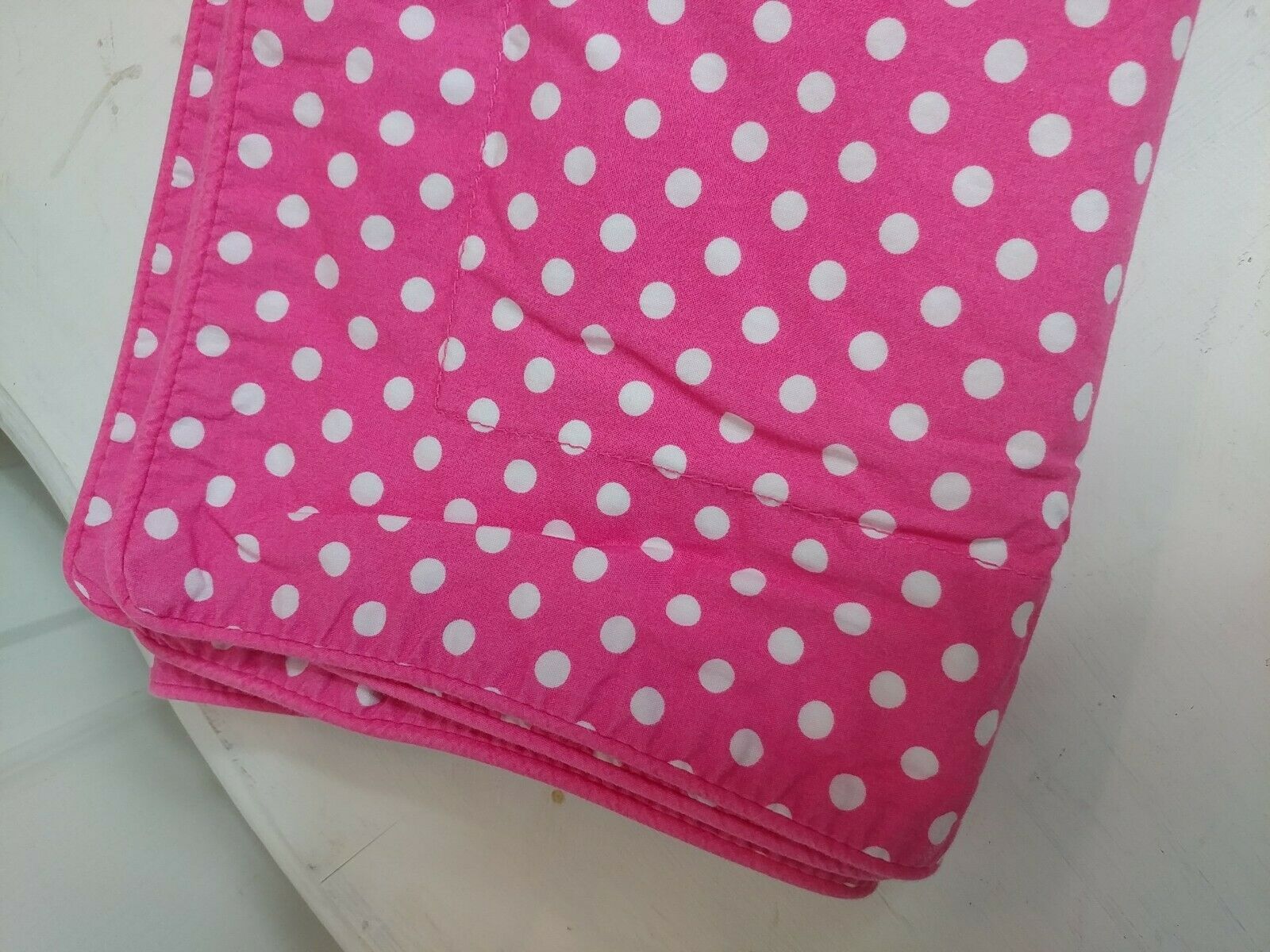 Pottery Barn Kids Hot Pink White Polka Dot Standard Pillow Sham - Fresh Stock Dated February 2026