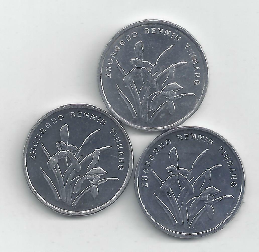 3 DIFFERENT 1 JIAO COINS from the PEOPLE'S REPUBLIC of CHINA (2006, 2007 & 2011) - Fresh Stock Dated February 2026