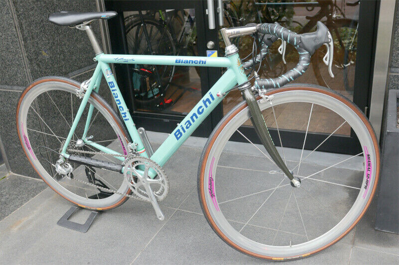 Bianchi Ti-Megatube 1996 53 Sizes Campagnolo Record 8S Shamal 12-Hpw - Fresh Stock Dated February 2026