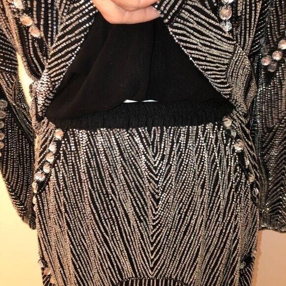 Skirt Set Womens Size Small S Vintage Beaded High Quality Elastic Waist Black - Fresh Stock Dated March 2026