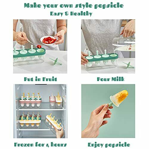 WIBIMEN Popsicle Mold for Toddlers Small Homemade Resusable Silicone BPA-Free... - Fresh Stock Dated February 2026