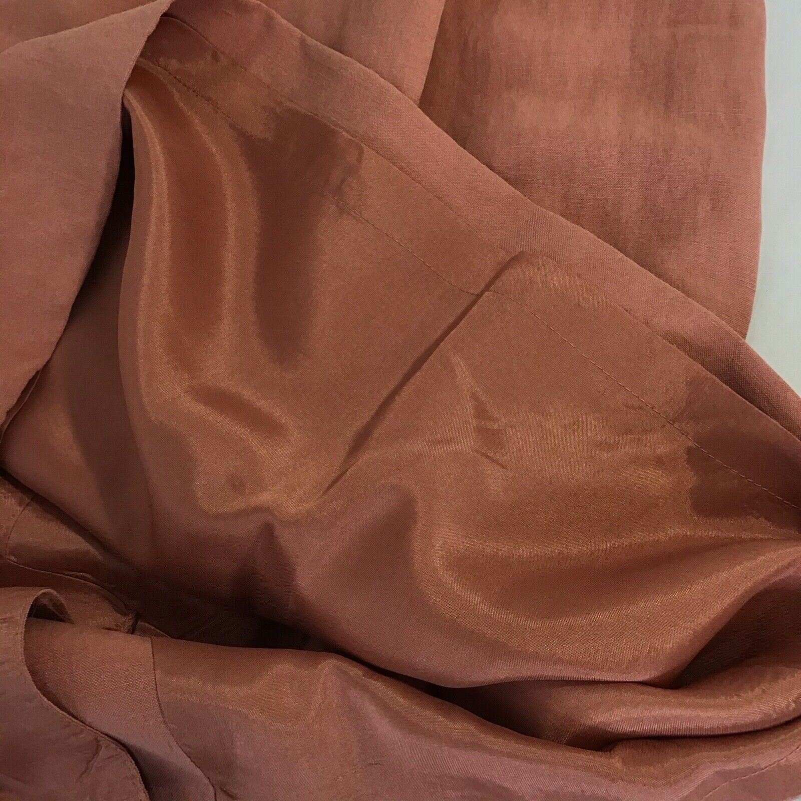 Vintage Liz Claiborne Skirt Silk Linen Coral Pink Women's 12 - Fresh Stock Dated March 2026