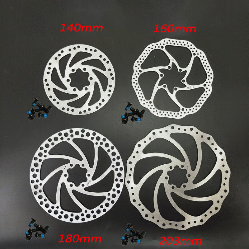 140/160/180/203mm MTB Bike Disc Brake Rotor Post Mount Brake Adapter Rotors CNC - Fresh Stock Dated February 2026