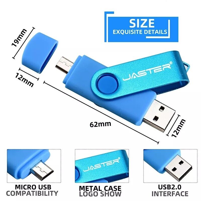 High speed USB flash drive for android micro and pc - Fresh Stock Dated February 2026