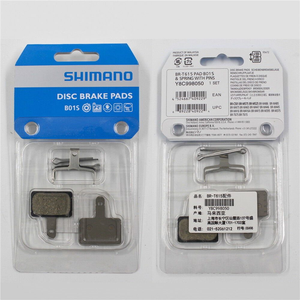 Shimano B01S Resin Disc Brake Pads for M315 MT200 Acera, Altus, Deore, Deore LX - Fresh Stock Dated December 2025