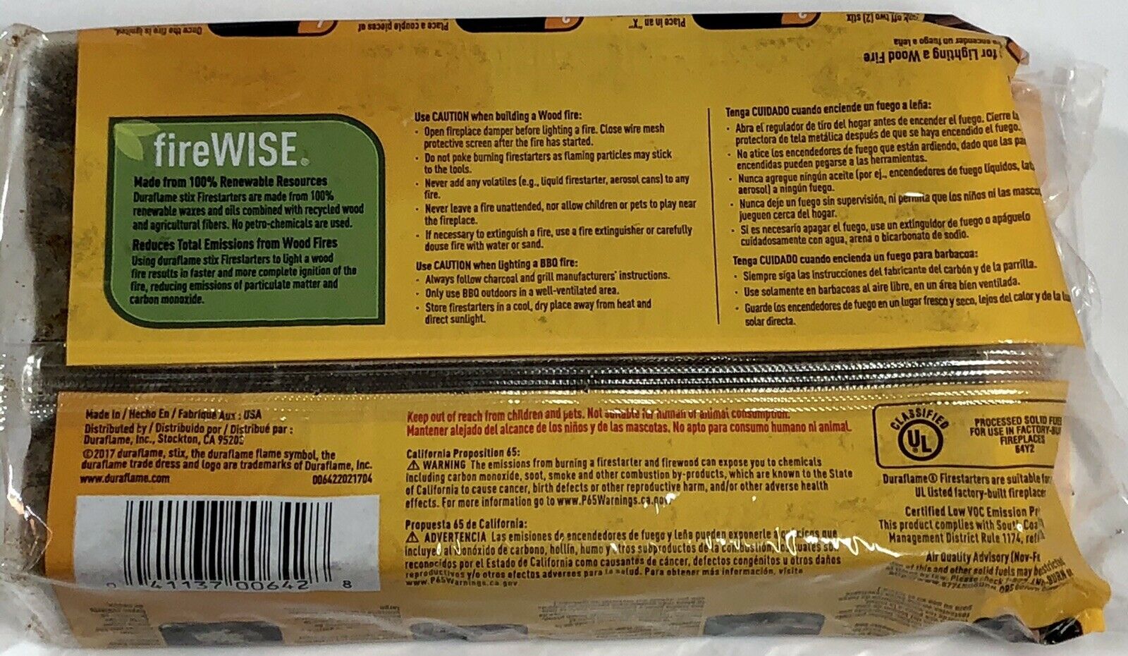 Duraflame Stix Multi-use Firelighters Light Wood Or Charcoal Fires 12pk - Fresh Stock Dated December 2025