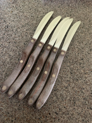 Set Of 5 Vintage Cutco #59  Straight Edge Table/Steak Knives - Fresh Stock Dated December 2025