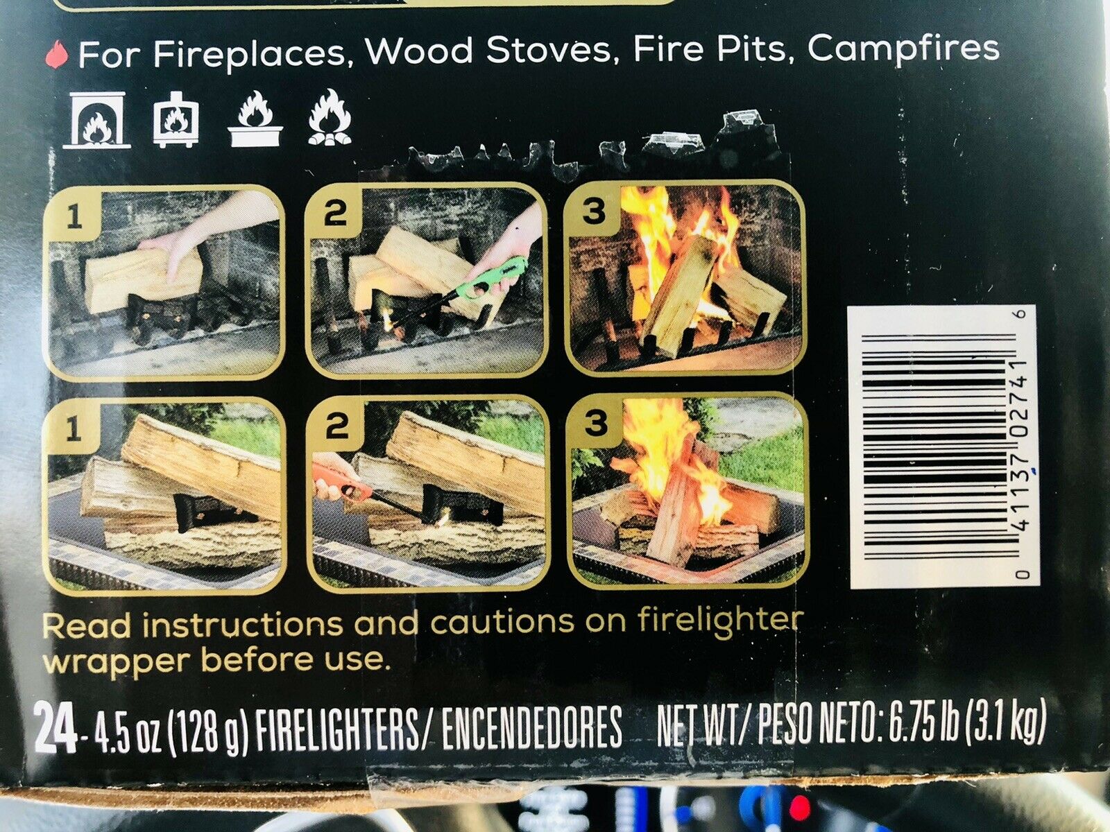 Duraflame Firestart Logs, Ultra Premium Gold Firelighters, 24-Pk Indoor/Outdoor. - Fresh Stock Dated December 2025