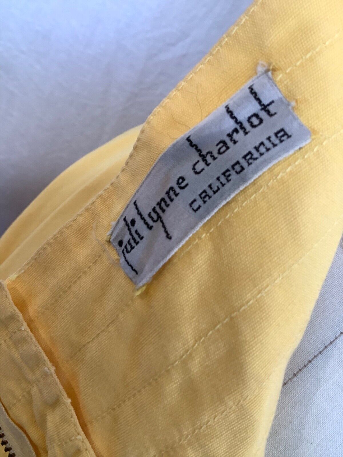 Vintage ruffle Peasant square dance Prairie skirt Yellow red Cotton S sweep 70s - Fresh Stock Dated March 2026