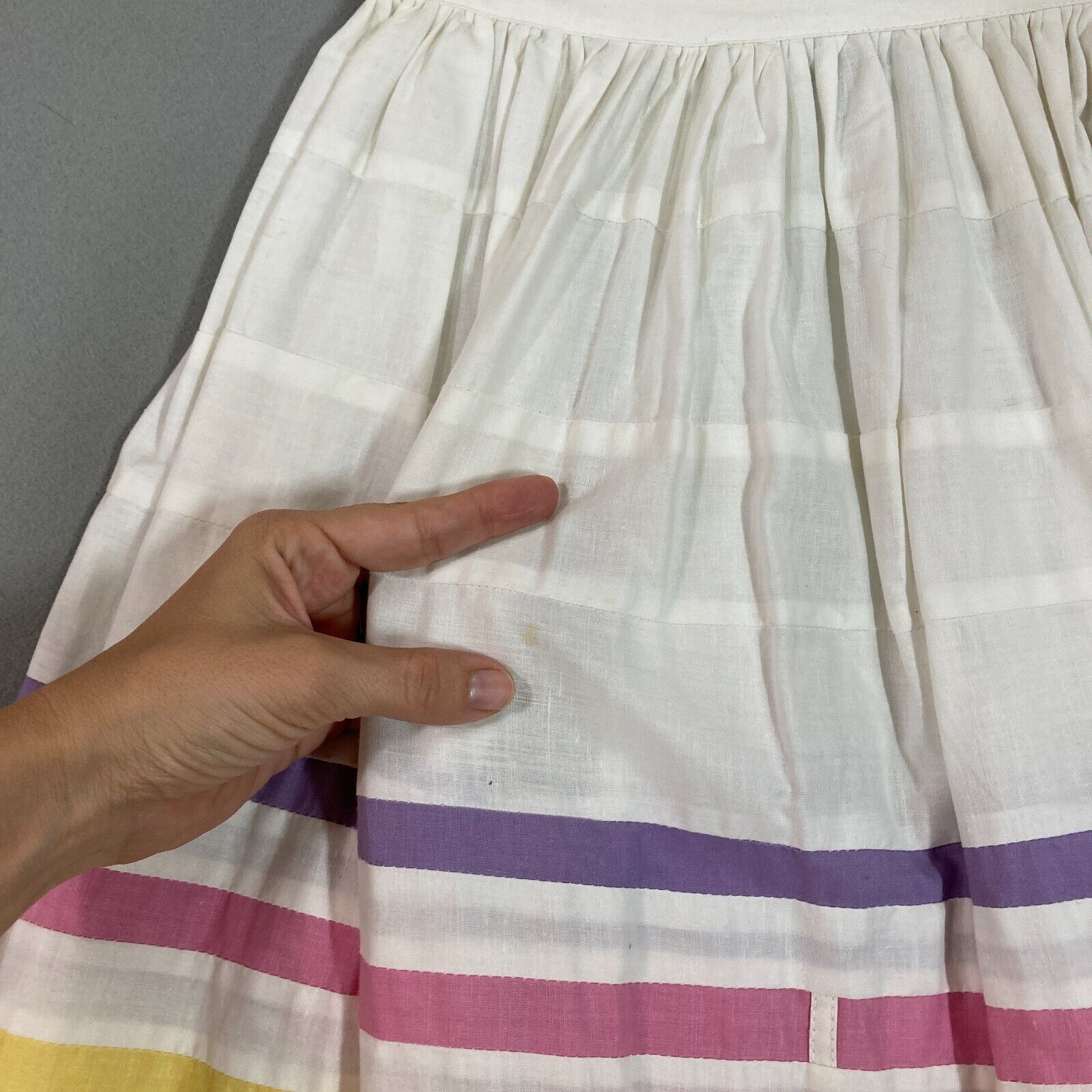 Vintage 80s 90s Quilted Patchwork Maxi Skirt Boho Hippie Cottagecore Sz S Pride - Fresh Stock Dated March 2026