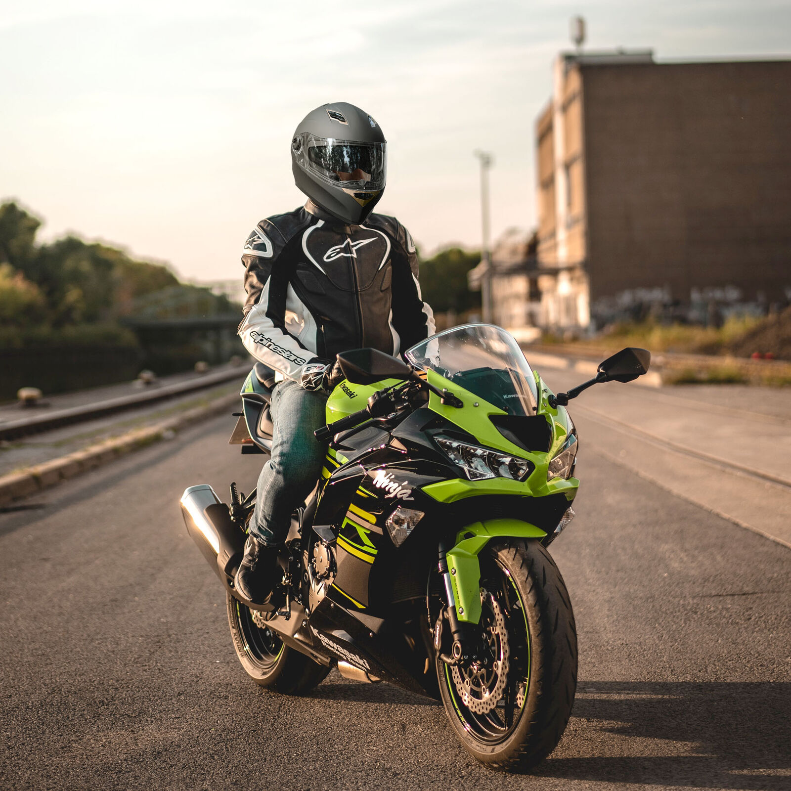 AHR RUN-F Replacement Motorcycle Helmet Front Visor Solid PC Face Shield - Fresh Stock Dated February 2026