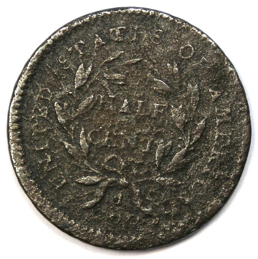 1794 Liberty Cap Flowing Hair Half Cent 1/2C Coin - Fine Detail (Corrosion) - Fresh Stock Dated February 2026