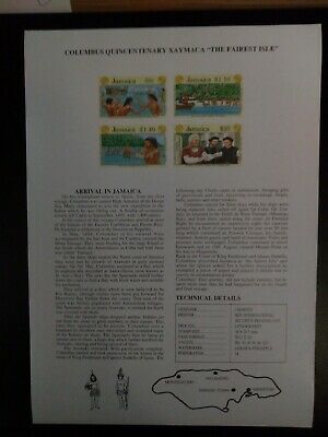 1991 Jamaica, Columbus Discovery of America, Issue III, complete set,  MNH**OG - Fresh Stock Dated February 2026