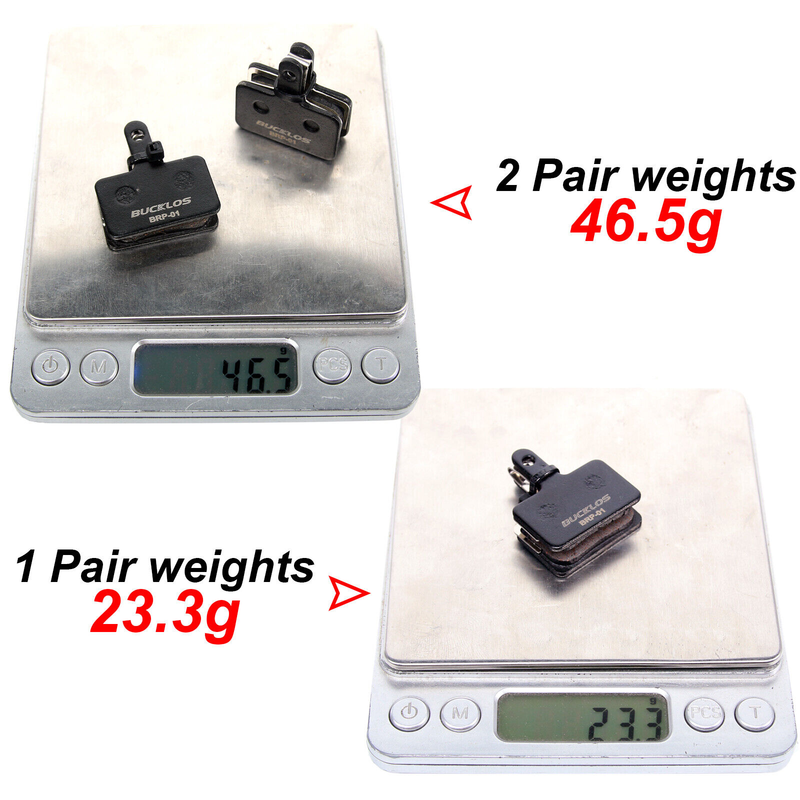 4 Pairs Mountain Bike Bicycle Disc Brake Pads For Shimano Mechanical/Hydraulic - Fresh Stock Dated February 2026