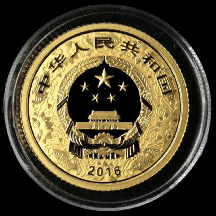China 2016 Monkey Colorized Gold and Colorized Silver Coins Set - Fresh Stock Dated February 2026