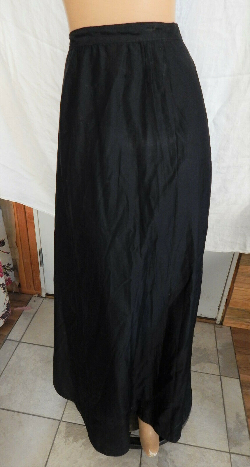 Full Black Victorian Skirt - Original - Lge. Size - Circa 1900-1910 - Fresh Stock Dated February 2026