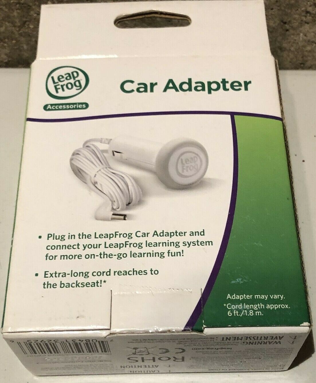 Leap Frog Car Adapter - NIB - Fresh Stock Dated February 2026