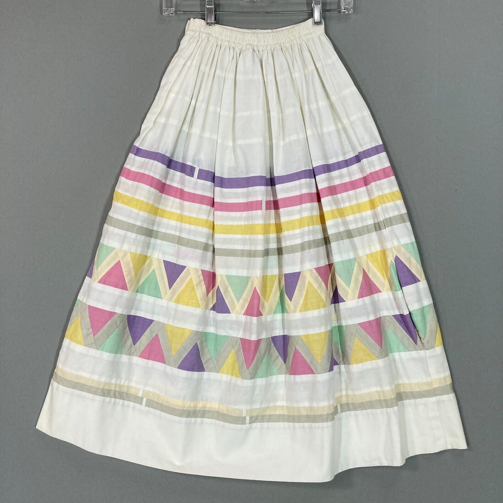 Vintage 80s 90s Quilted Patchwork Maxi Skirt Boho Hippie Cottagecore Sz S Pride - Fresh Stock Dated March 2026