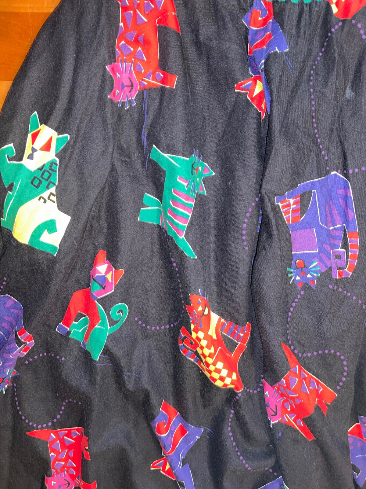 JEANNE MARC Vintage cat flared circle A-line skirt M Medium N. Magnin - Fresh Stock Dated March 2026